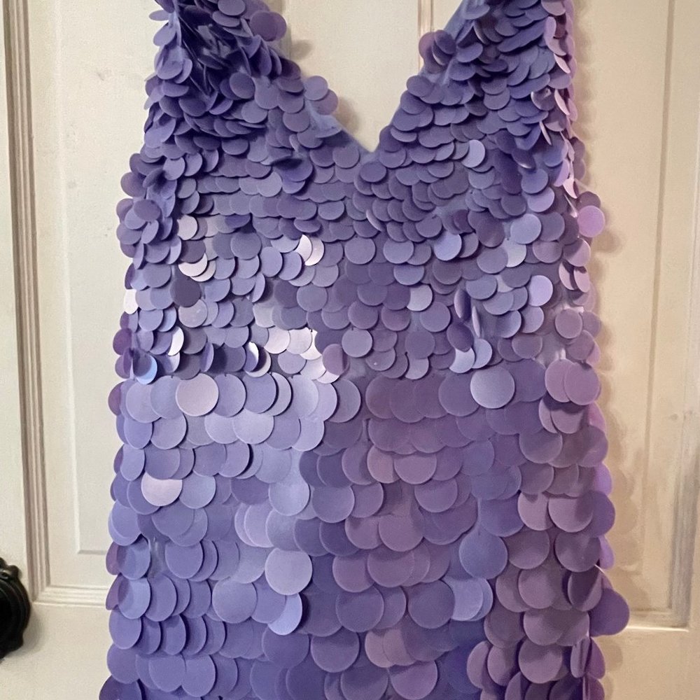 ASOS Design Purple Lavender Sequin Sparkle Dress | Size 14 | NWT | Eras Tour!
